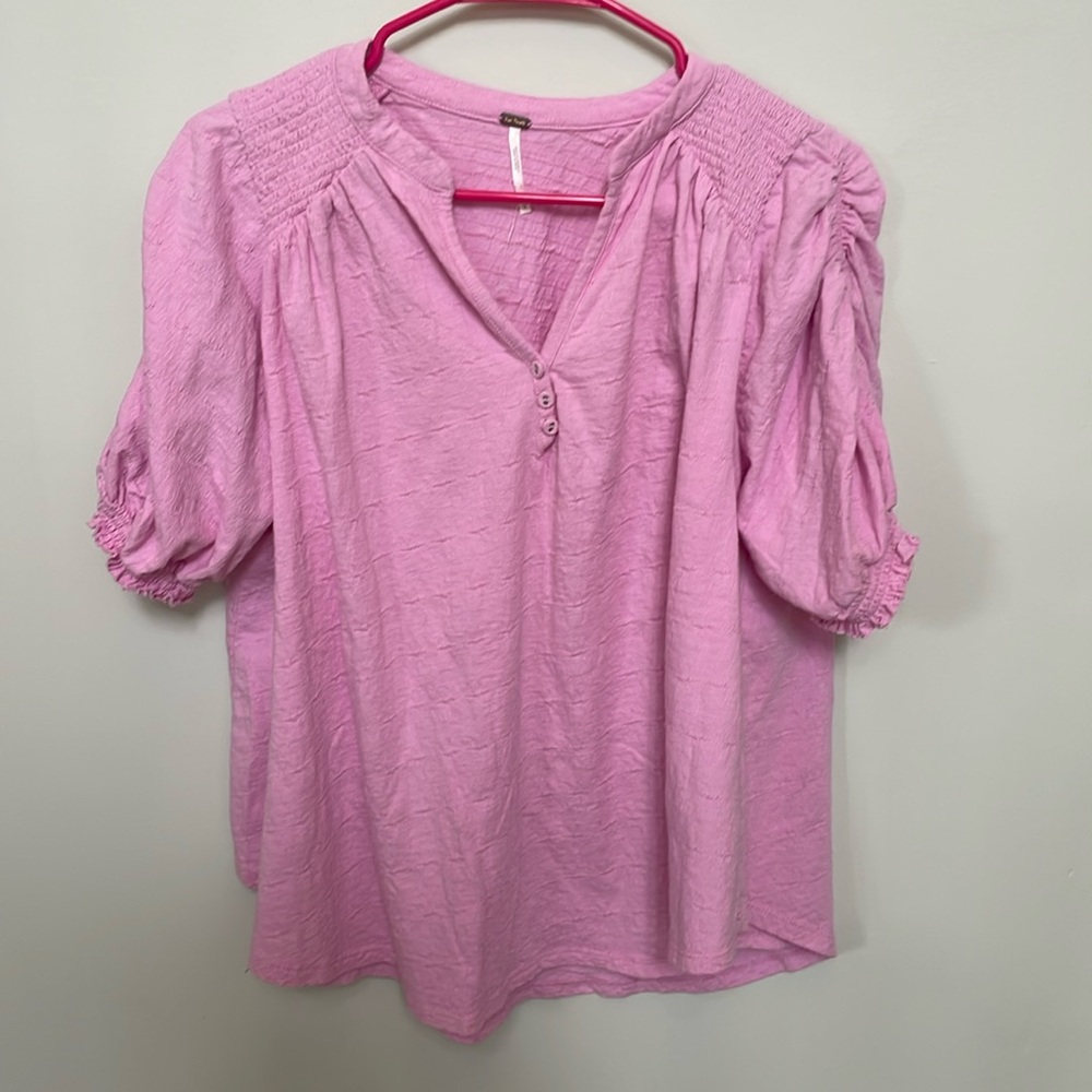 Free people pink top